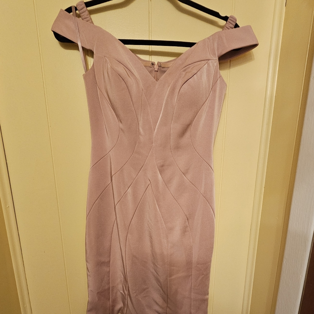 Mauve cocktail dress
